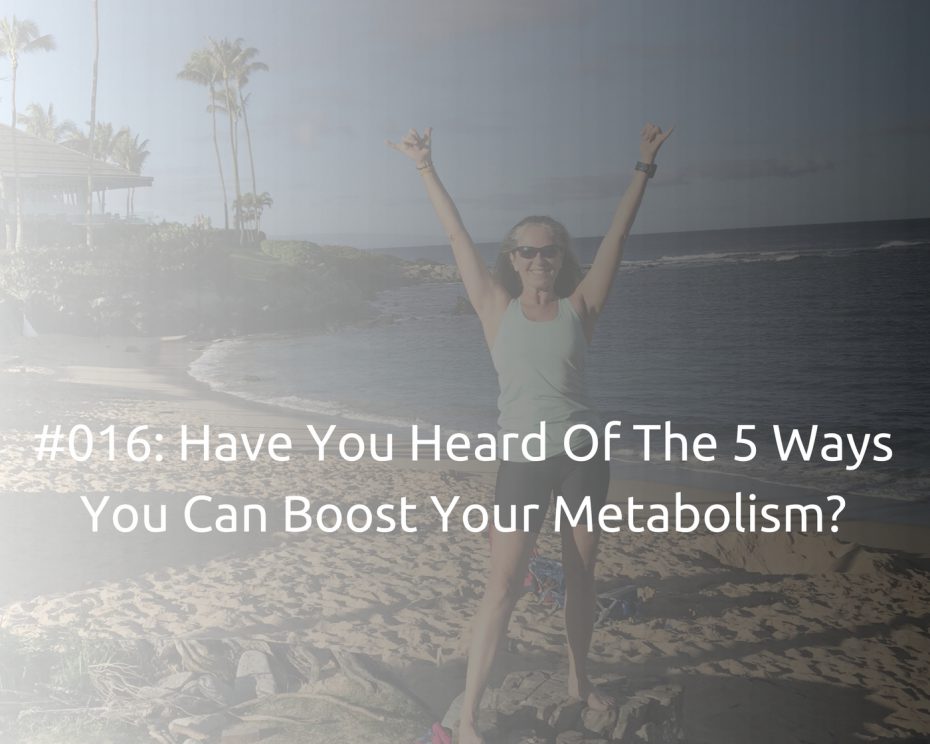 Woman on beach with hands in air - boost your metabolism