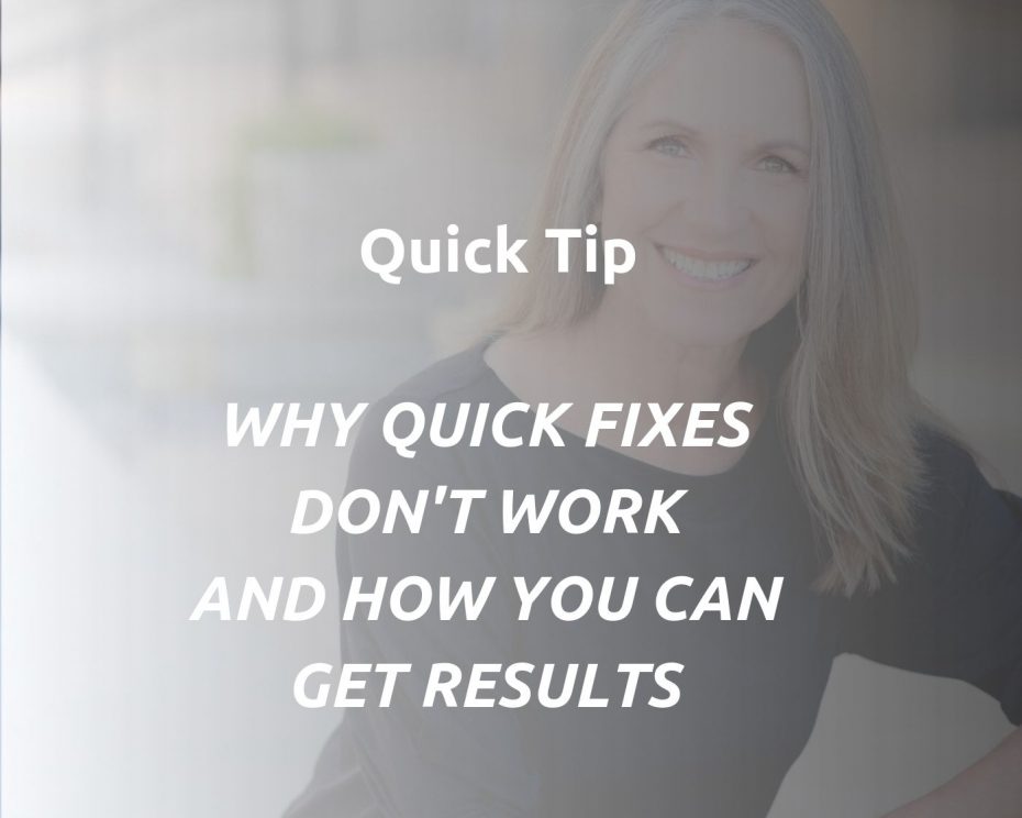 Quick Tip: Why Quick Fix Diets And Exercise Don't Work