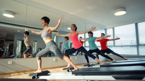 pilates class - get stronger and fitter in midlife - heike yates
