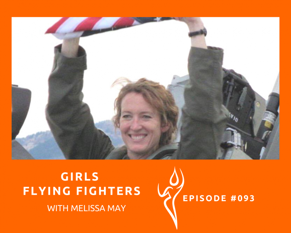 Girls Flying Fighters / Interview with Melissa May -woman holding American Flag- Girls fly fighters