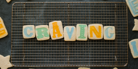 Cookies that say craving - HELP! HOW CAN I STOP MY FOOD CRAVINGS? - heike yates 