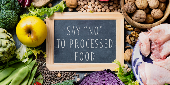 say no to processed food - 6 natural ways to reduce inflammation in the body - heike yates- 