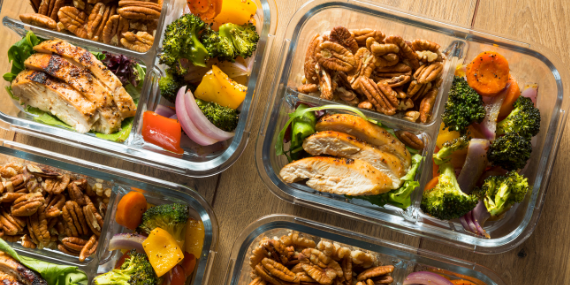 4 prepped meals - 5 Easy meal prep tips that any beginner can do - heike yates