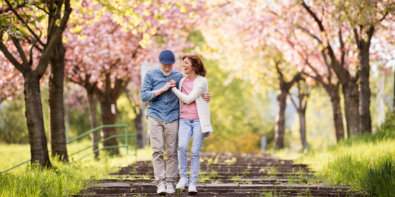 couple walking hand in hand -5 Tips To Help You To Get Unstuck In Your Empty Nest

