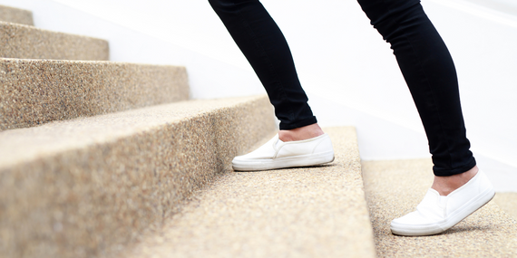 feet walking up stairs - 5 Ways To Love A Body That Seems To Betray You