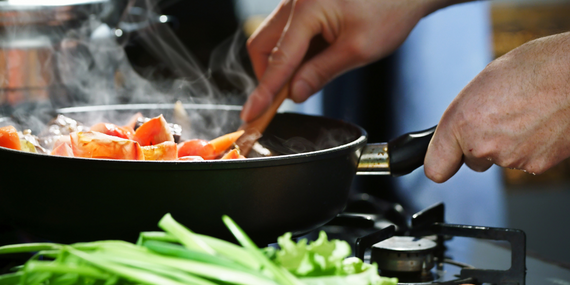 5 Ways To Feel Healthier And Beat Recession Stress - cooking in a pan