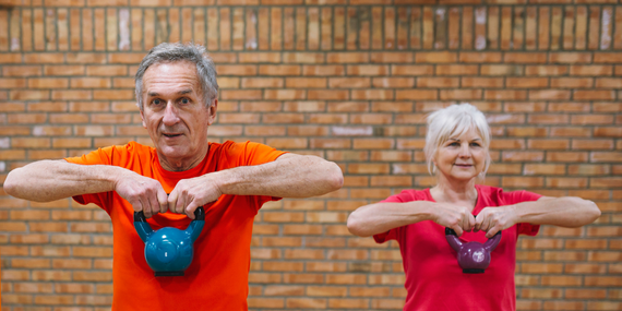  5 Tips To Rescue Your Empty Nest Marriage - couple lifting weights 