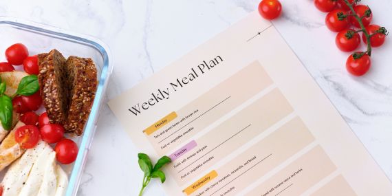 3 Effective Strategies to Eliminate Post-Holiday Belly - meal planning sheet