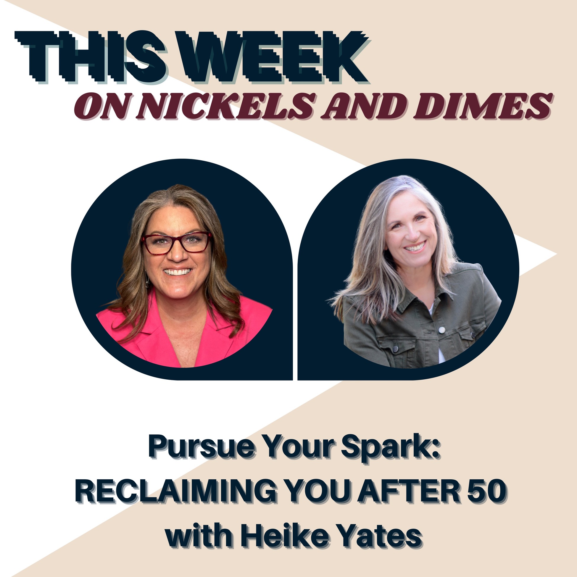 Heike Yates on the Nickels and Dime podcast talking about reclaiming yourself after 50. 
