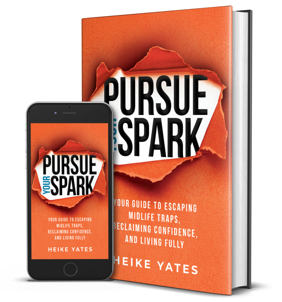 Pursue Your Spark Book by Heike Yates Midlife Fitness Expert