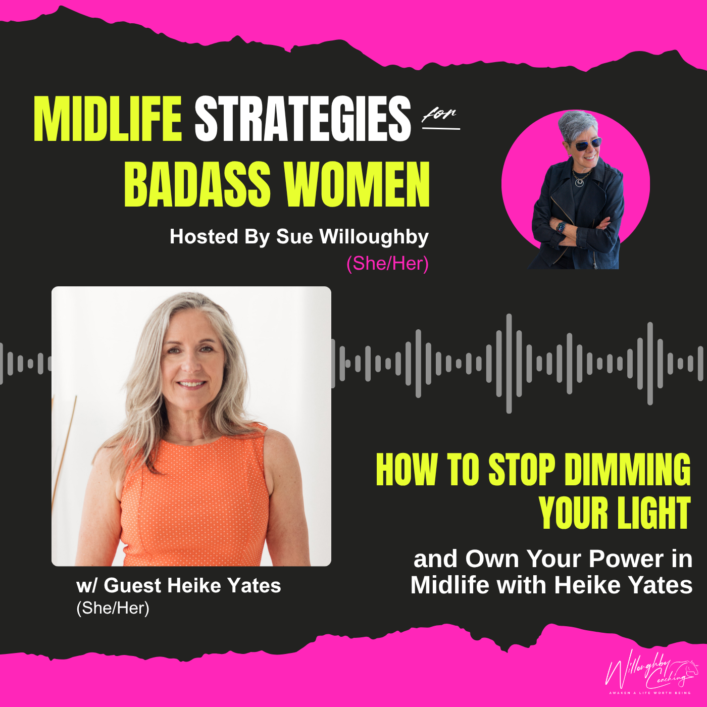 Heike is a podcast guest on the Midlife Strategies for Badass Women talking about how to empower yourself in midlife.