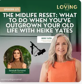 Heike is interview on podcast Project loving myself talking about women in midlife that outgrow their current life.
